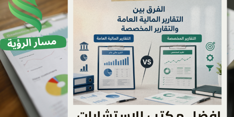 الفرق بين التقارير المالية العامة والتقارير المخصصة في الرياض