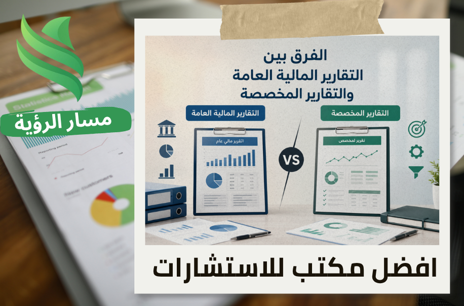 الفرق بين التقارير المالية العامة والتقارير المخصصة في الرياض