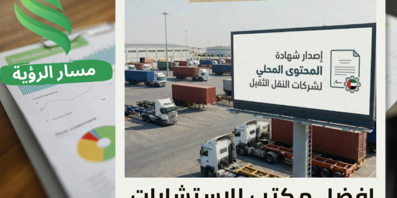 إصدار شهادة المحتوى المحلي لشركات النقل الثقيل في حي الصحافة
