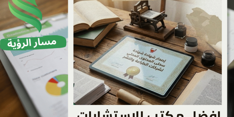 إصدار شهادة المحتوى المحلي لشركات الطباعة والنشر في حي العليا