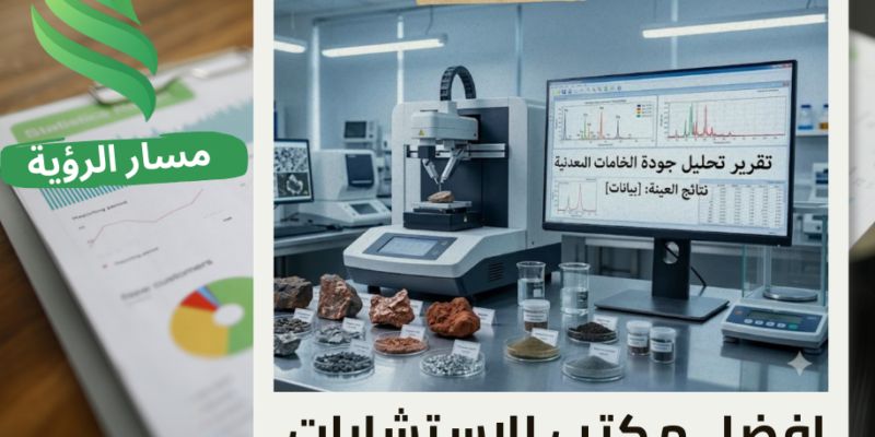 شركة اعداد تقرير تحليل جودة الخامات المعدنية في حي الربيع