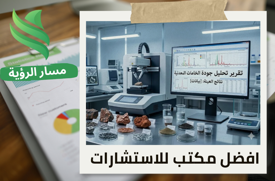 شركة اعداد تقرير تحليل جودة الخامات المعدنية في حي الربيع