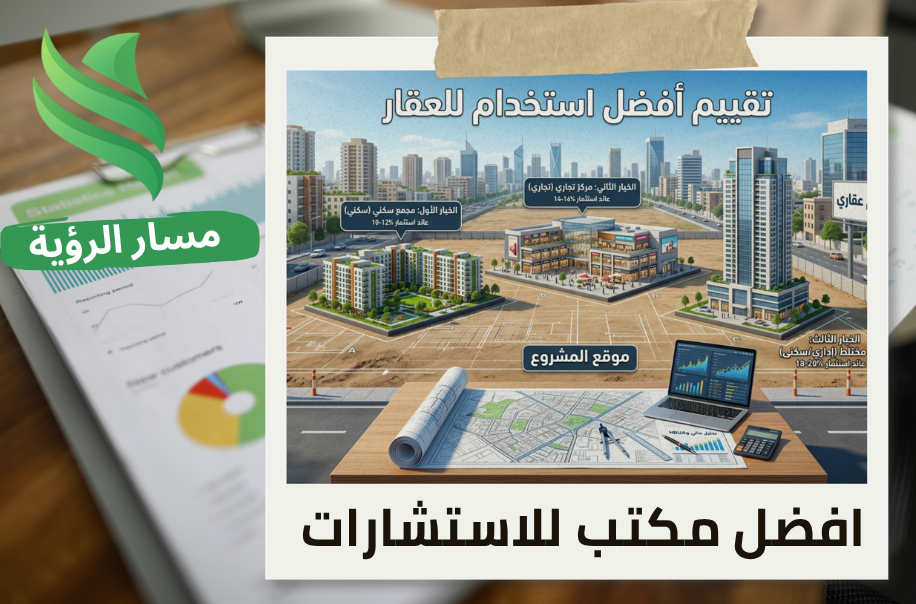 مكتب تقييم أفضل استخدام للعقار في حي العليا